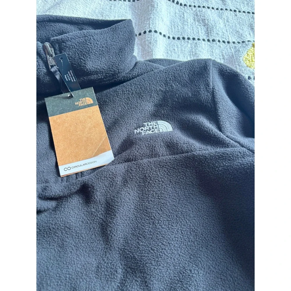 The North Face Mens Anchor 1/4 Zip Fleece Pullover TNF Black Size Small